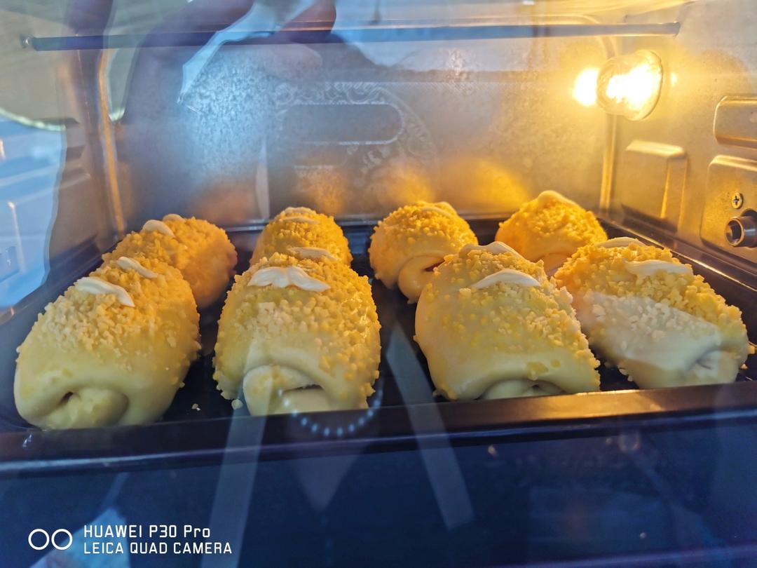 芝士火腿面包（一次发酵）