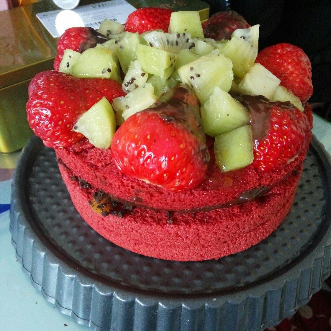 唐记小二做的【红丝绒蛋糕】超适合做万圣节蛋糕胚