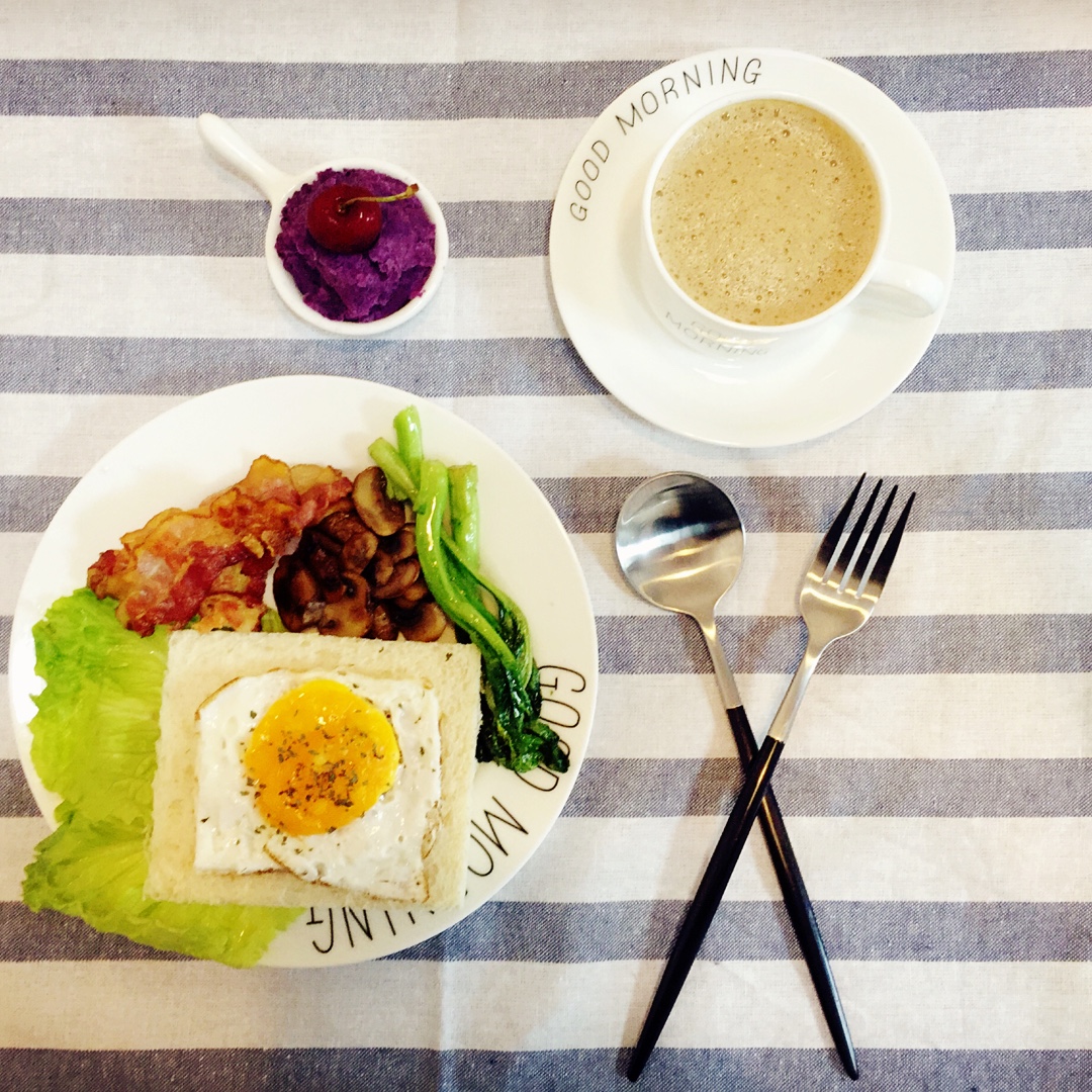 早餐吃的好  土司荷包蛋