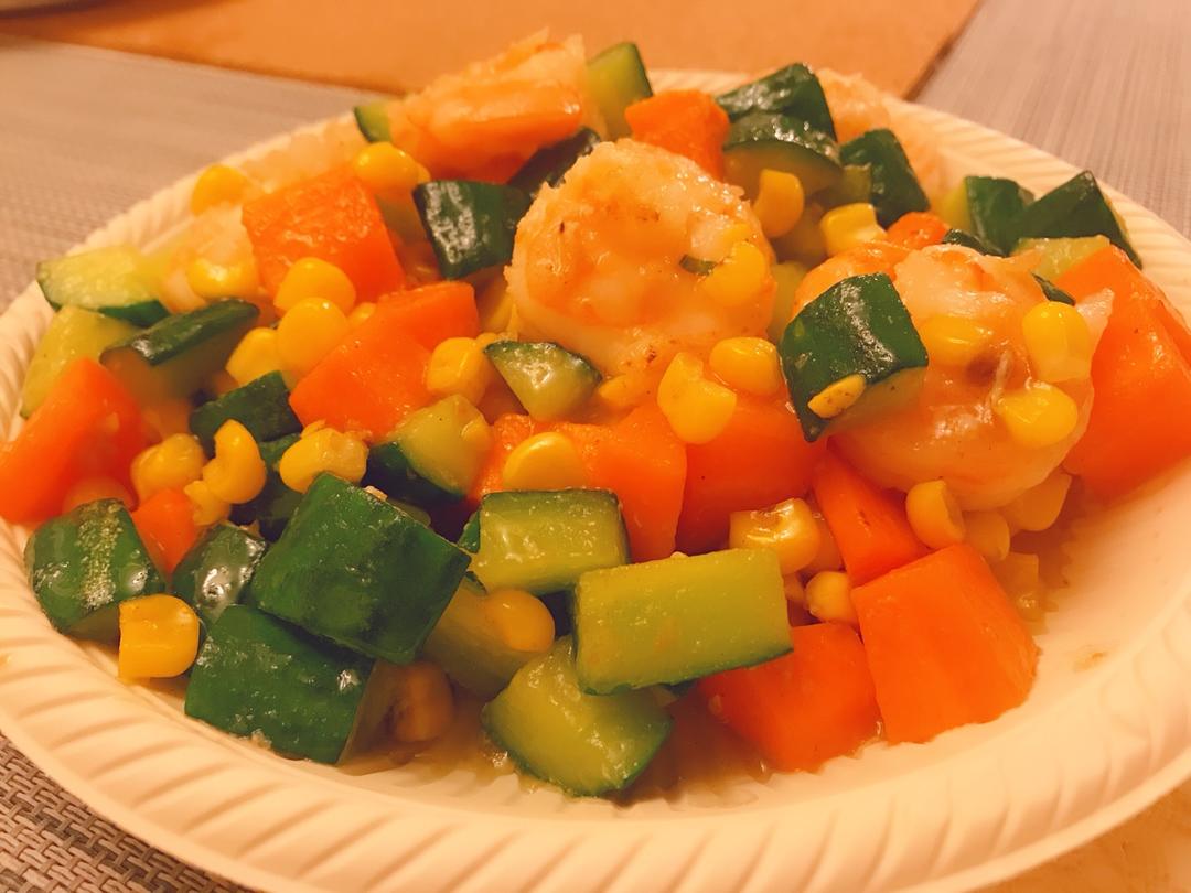 三色炒虾仁