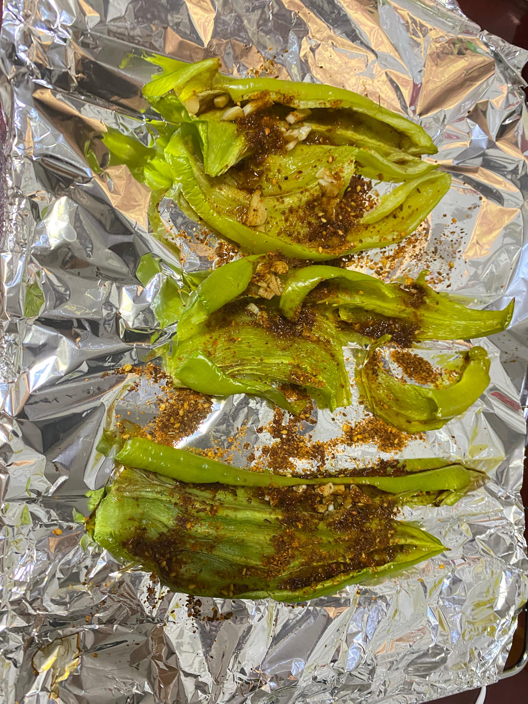 烤箱版烤尖椒