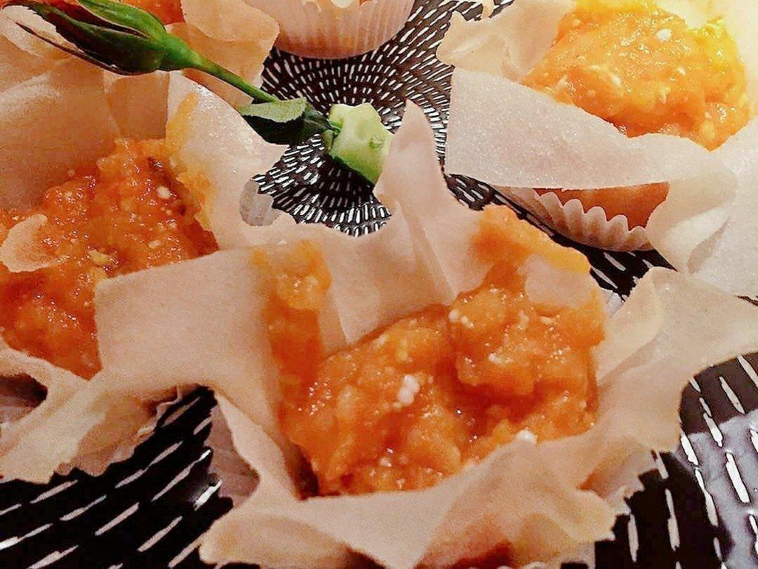 馄饨皮奶酪小花盏