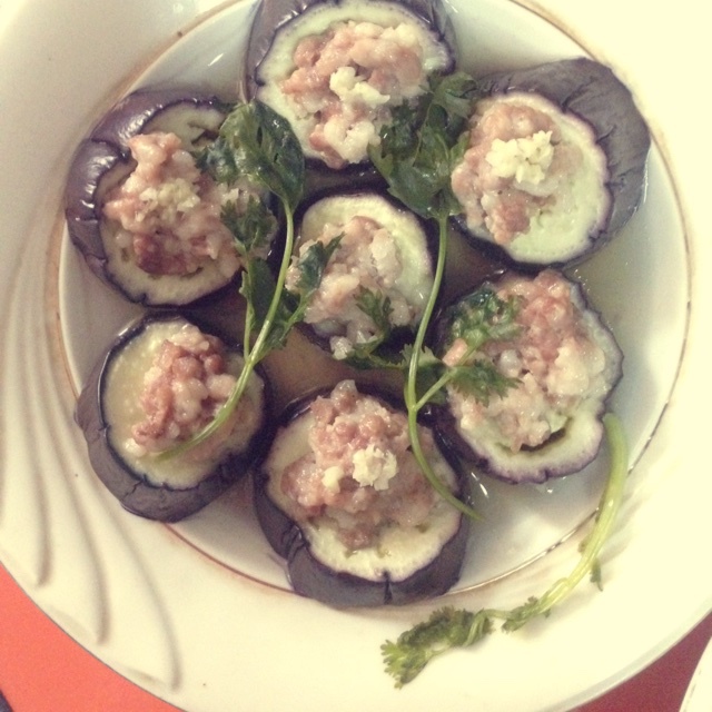 肉末蒸茄子