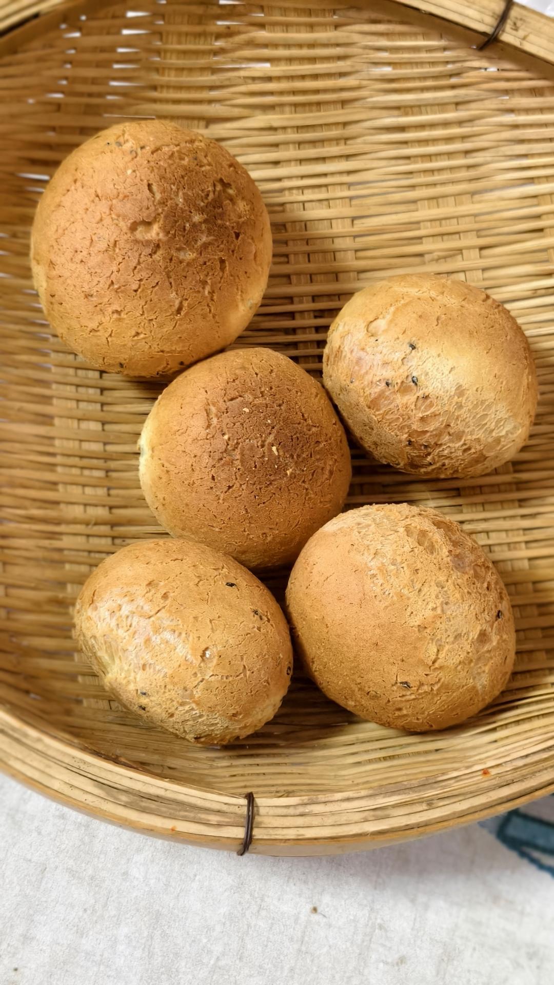 空气炸锅版麻薯面包