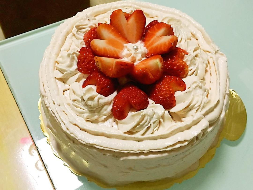 《Tinrry+》草莓奶油蛋糕（8寸配方）