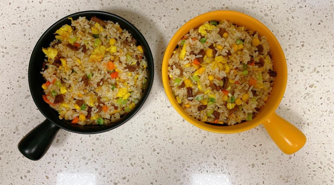 牛肉粒蔬菜炒饭