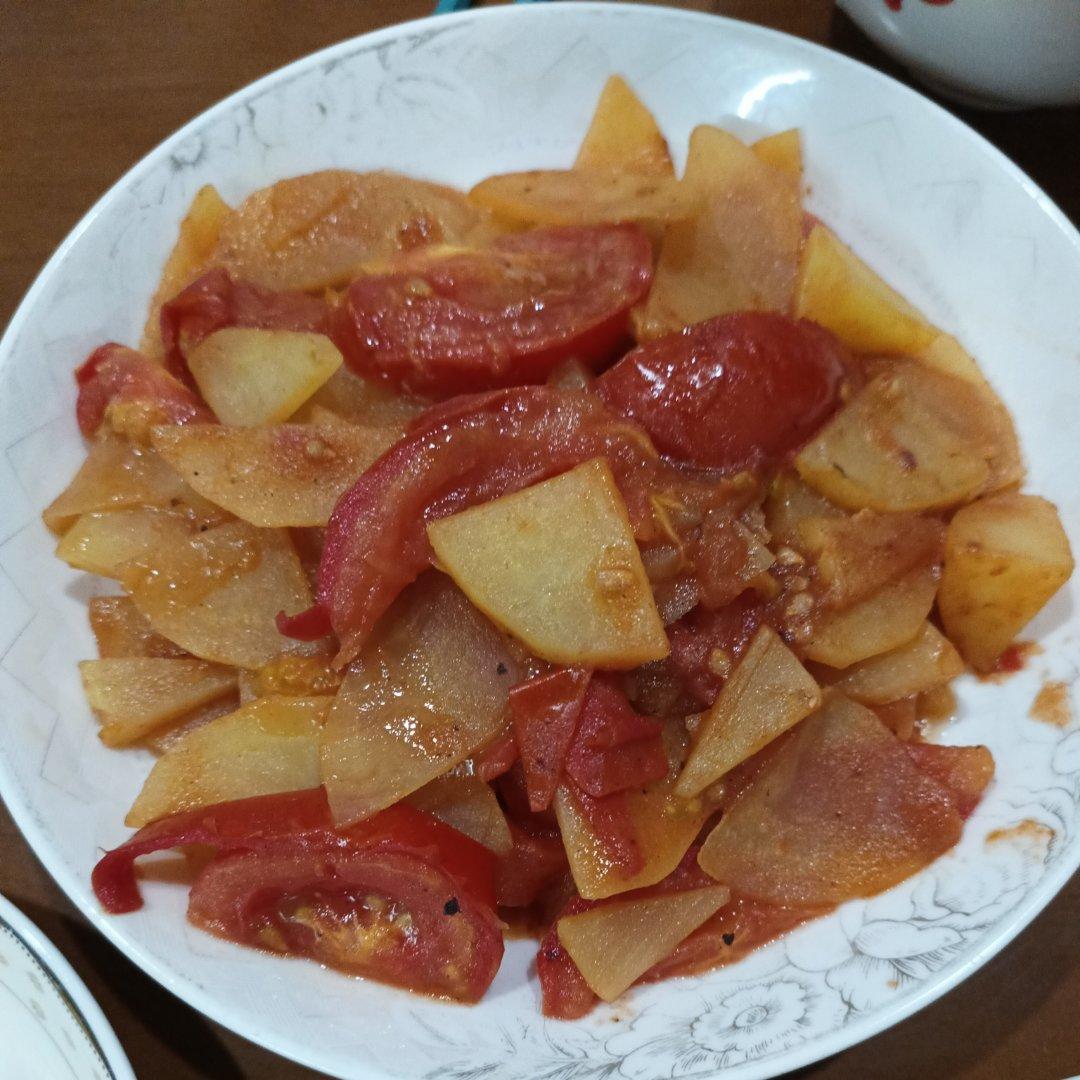 西红柿炒土豆