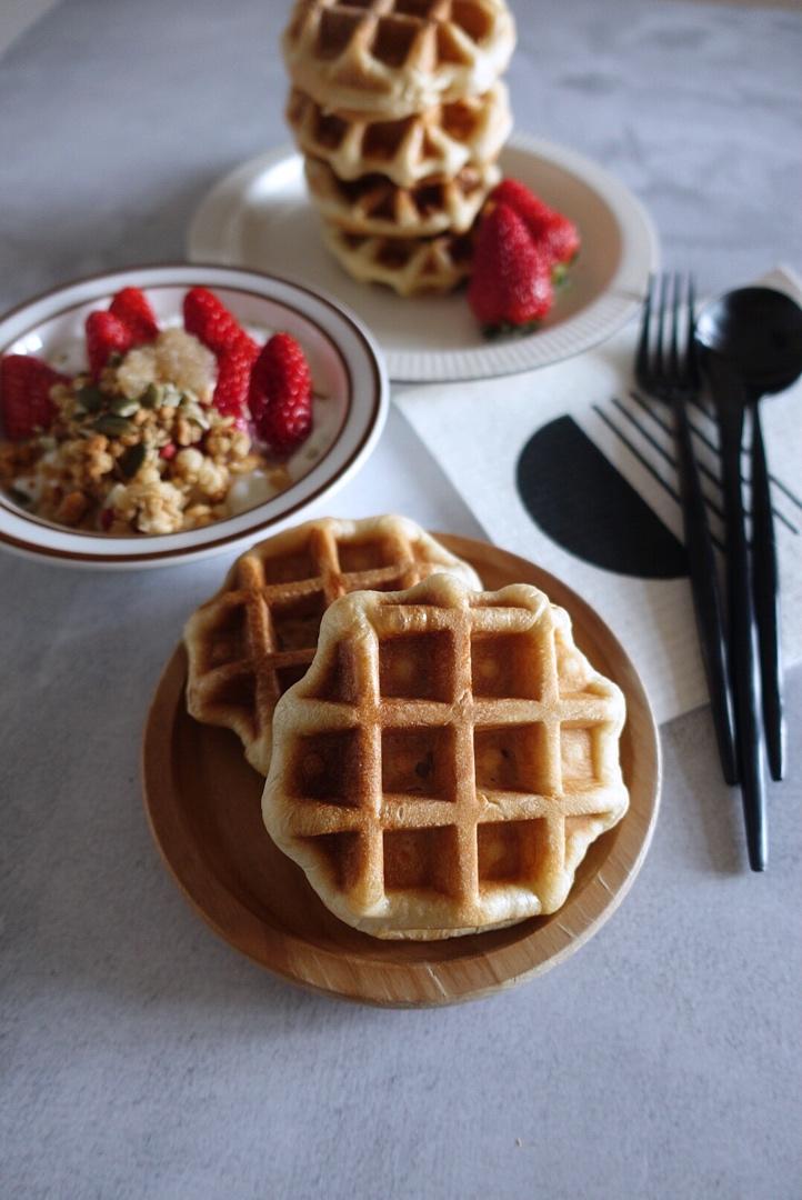 肉松夹心黑麦面包华夫饼（低糖油）