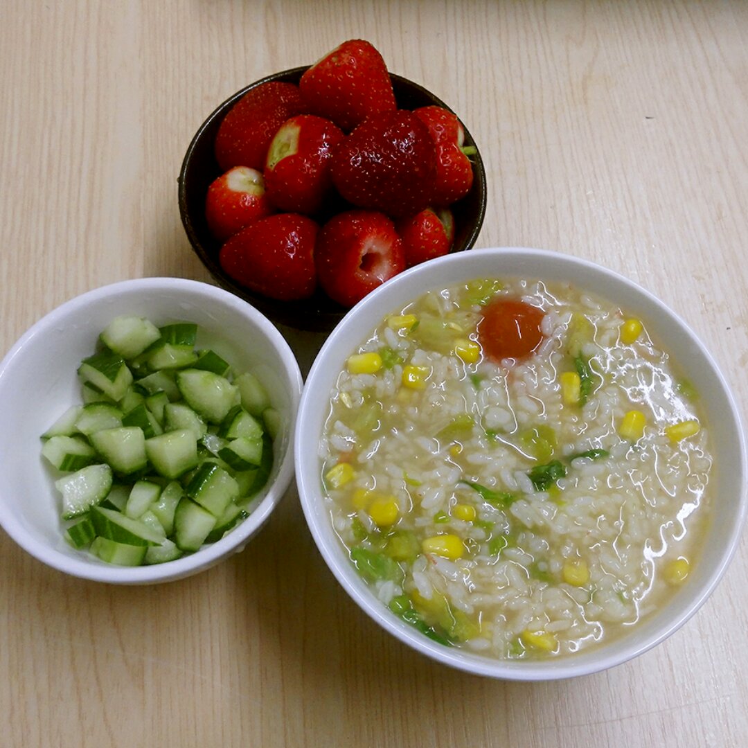 玉米胡萝卜香菇粥