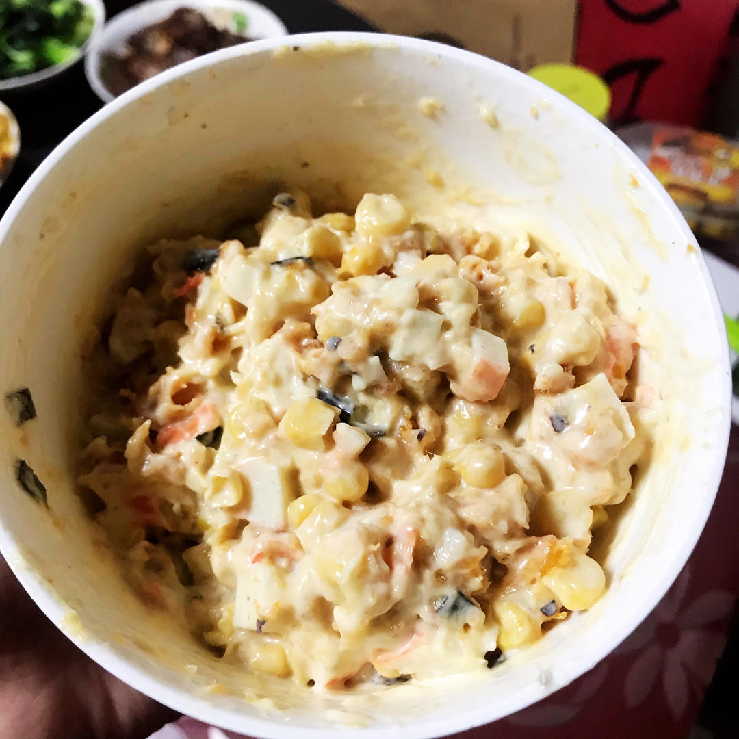 如棉花般松软的海苔肉松面包