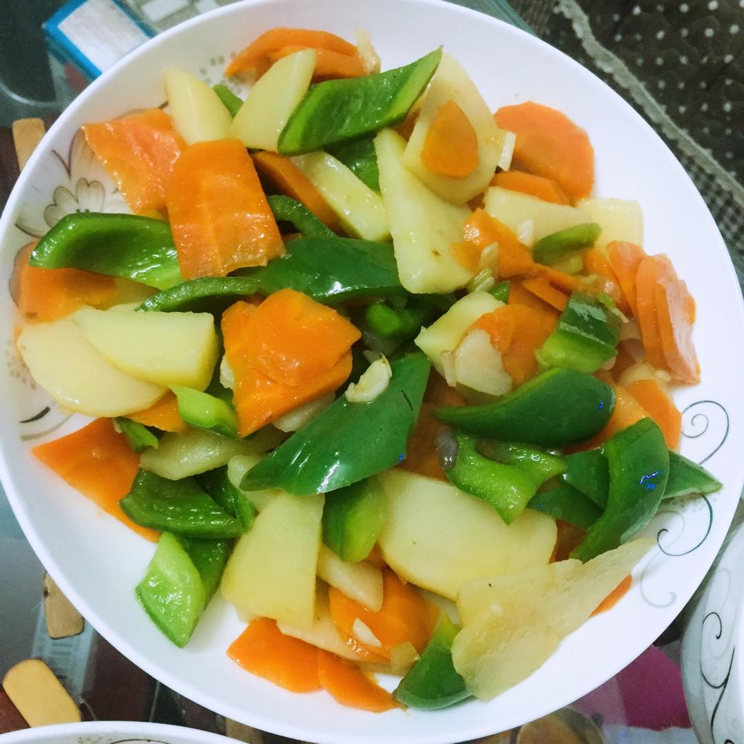 小米精品做的素炒三样