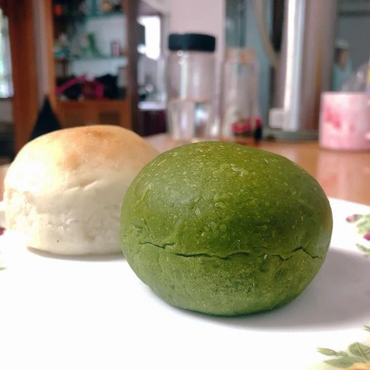 抹茶冰心小面包