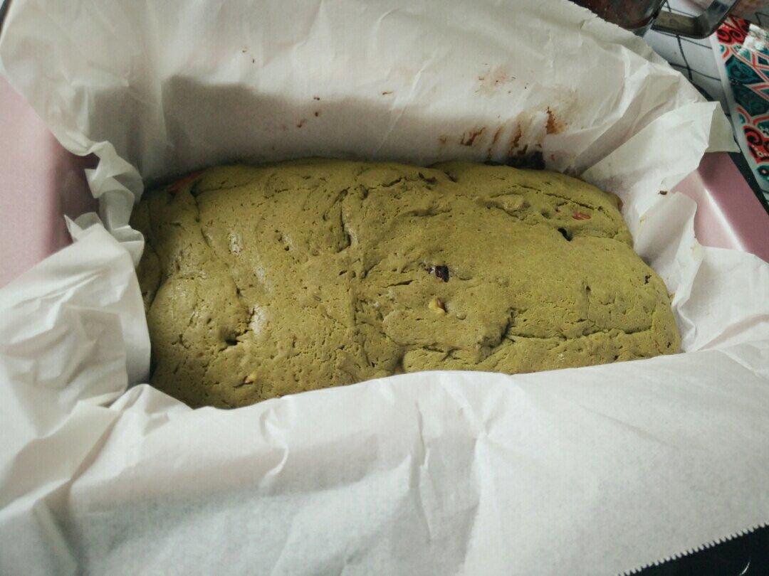 丰润的布朗尼口感-抹茶蜜红豆蛋糕