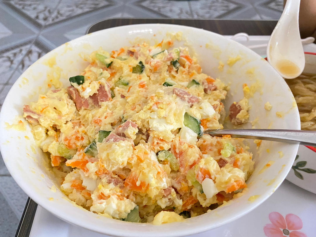 🉑️超好吃❗️减脂🍱土豆泥沙拉🥗比买的好吃😋