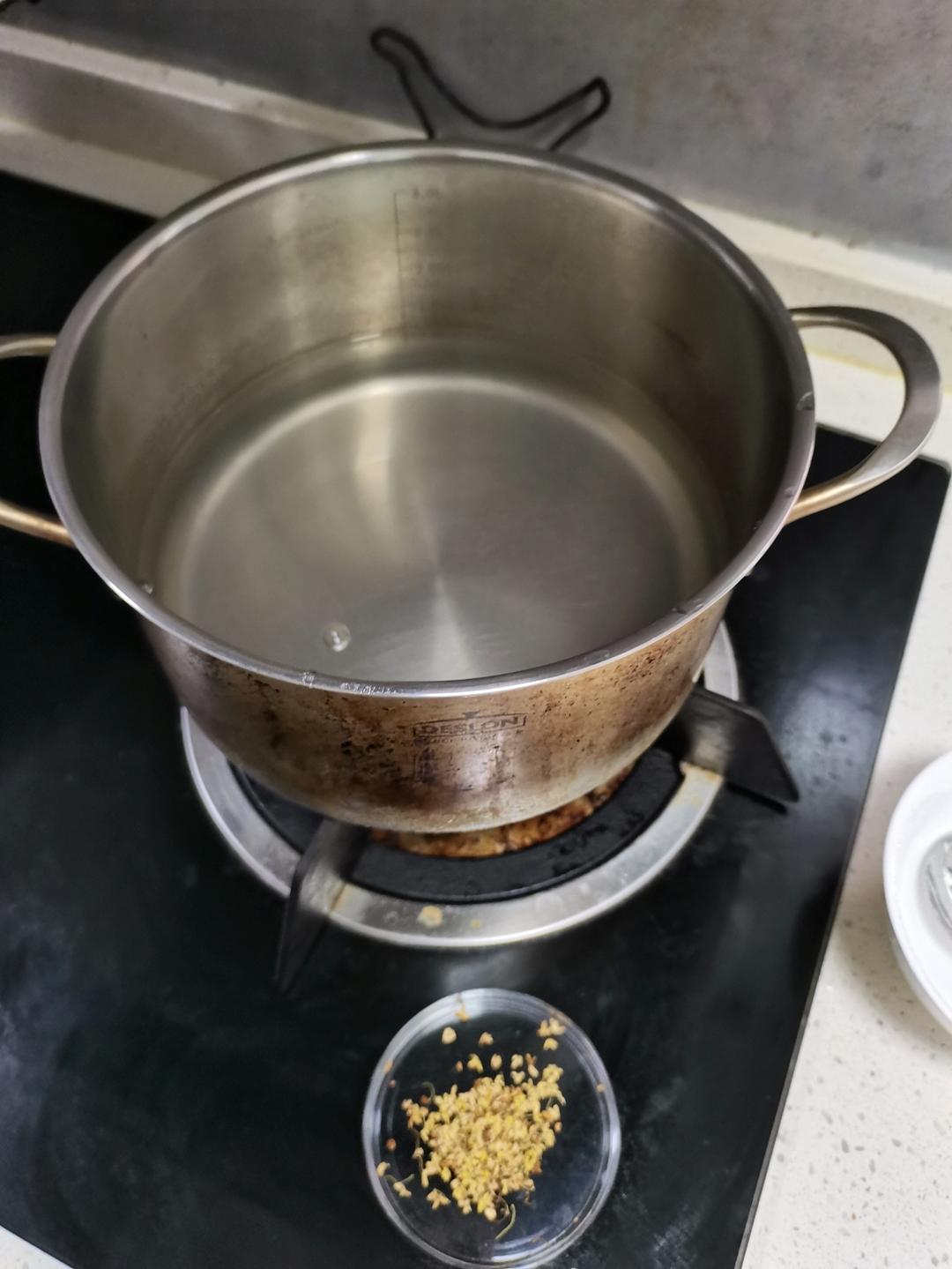 夏日消火圣品~红糖桂花白凉粉