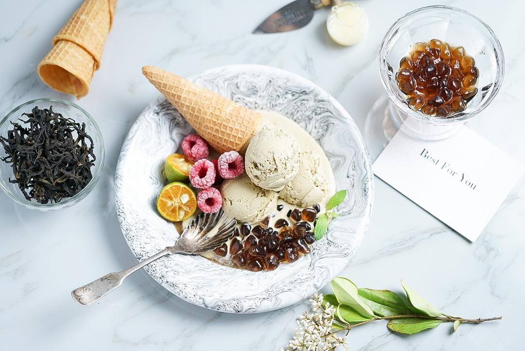 呱呱呱呱做的浓郁鸭屎香冰淇淋(凤凰单枞乌龙茶)