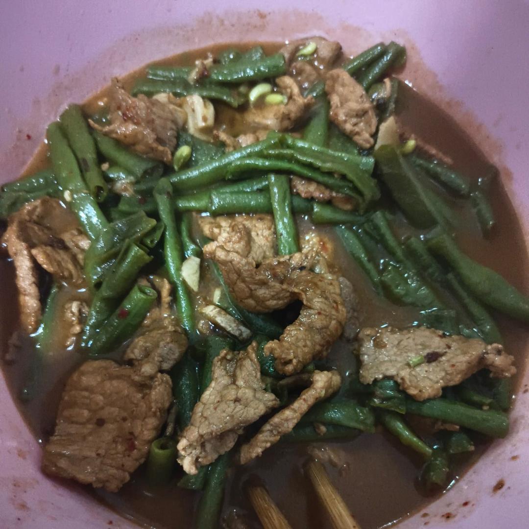 零厨艺的豆角炒肉