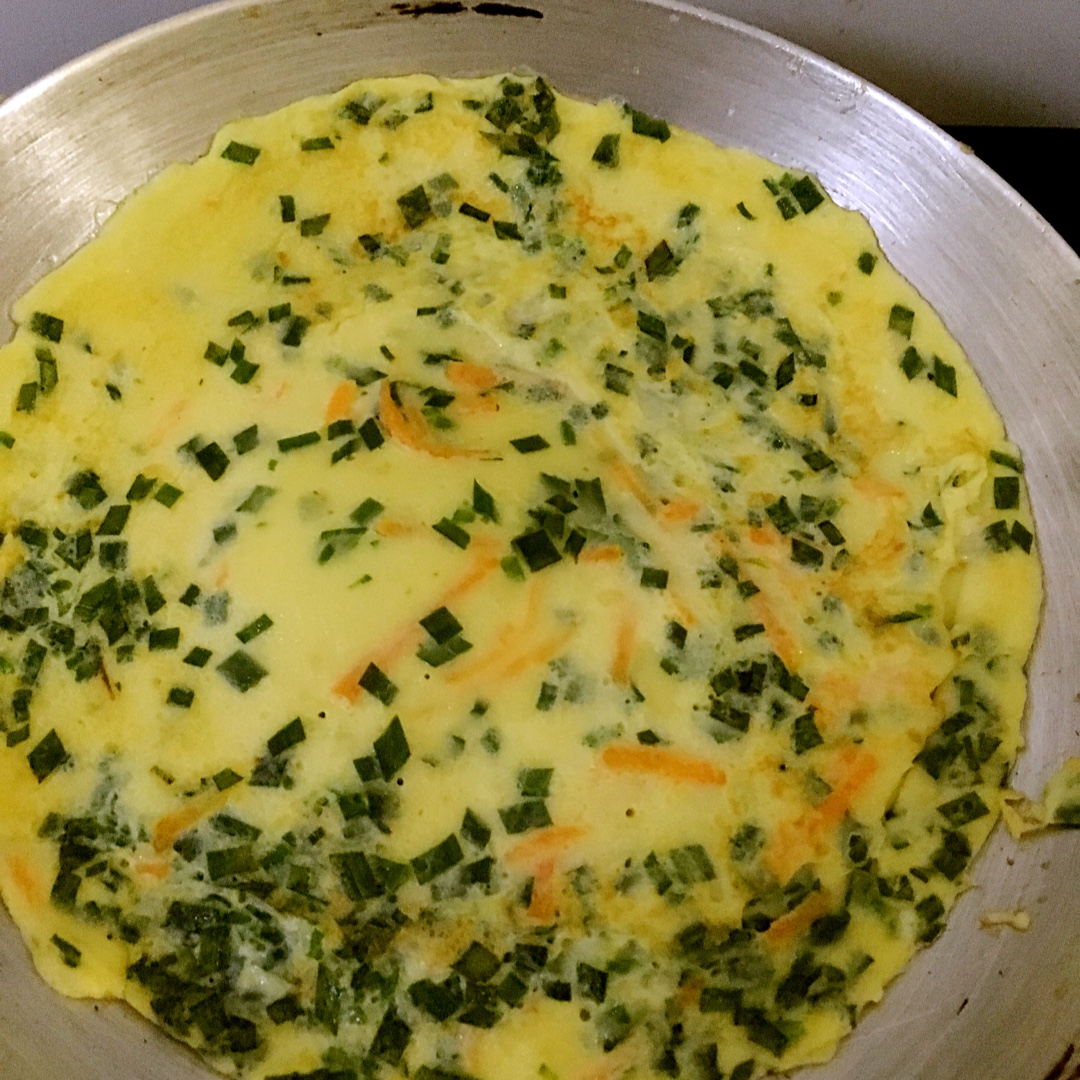 韭菜鸡蛋摊饼