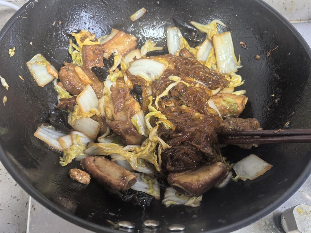 白菜排骨炖粉条