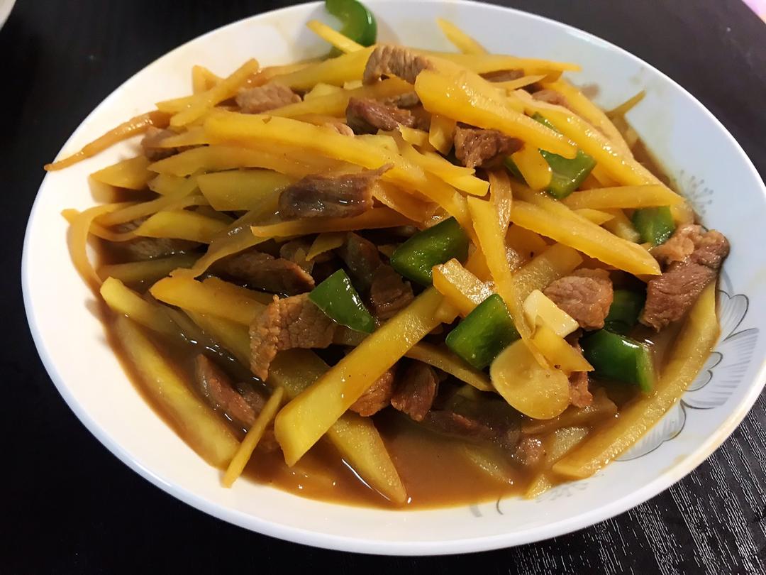 土豆丝炒肉