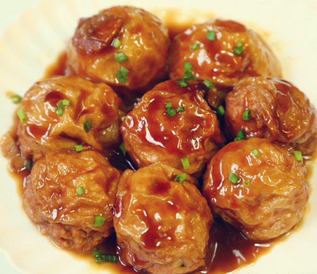 心安可晴做的油面筋塞肉