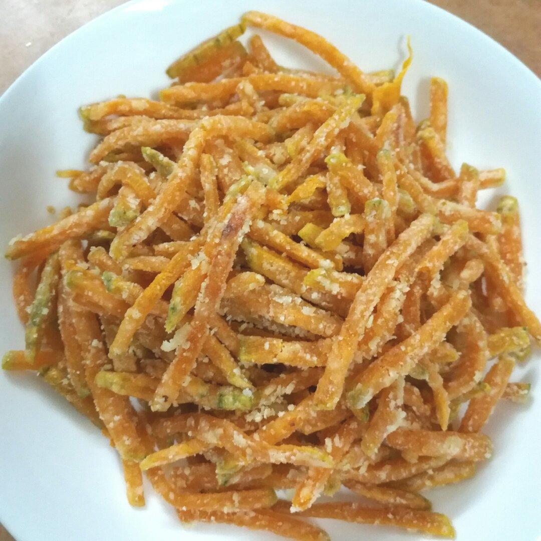 三娃娘亲做的炸南瓜条