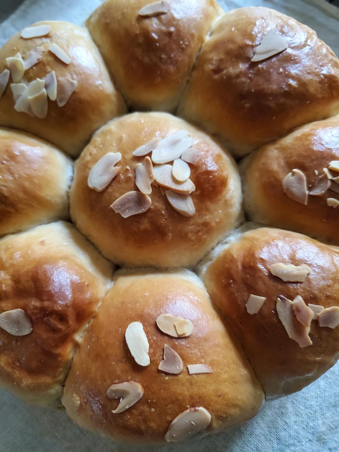 亚麻籽全麦·红薯软欧包——低卡烘焙