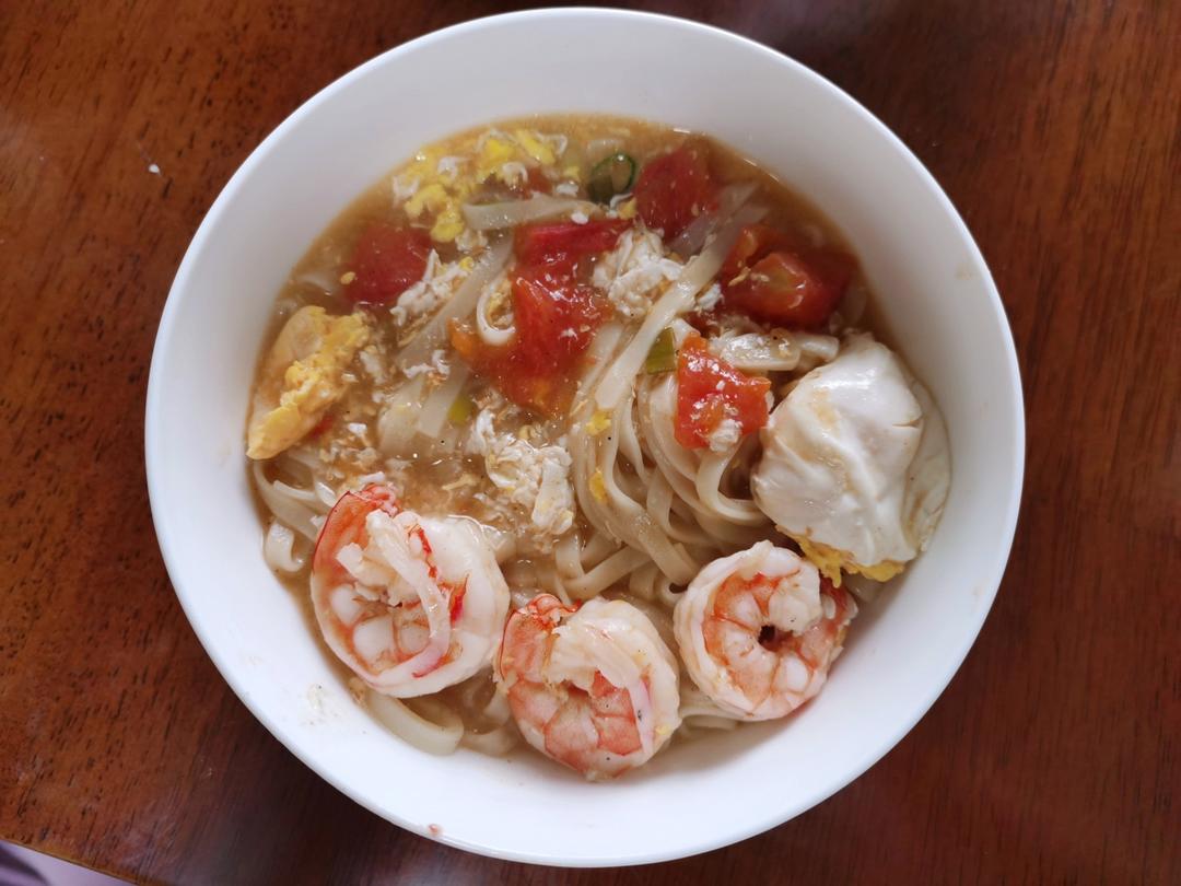 虾仁西红柿热汤面丨健康·三餐<好好吃饭8>