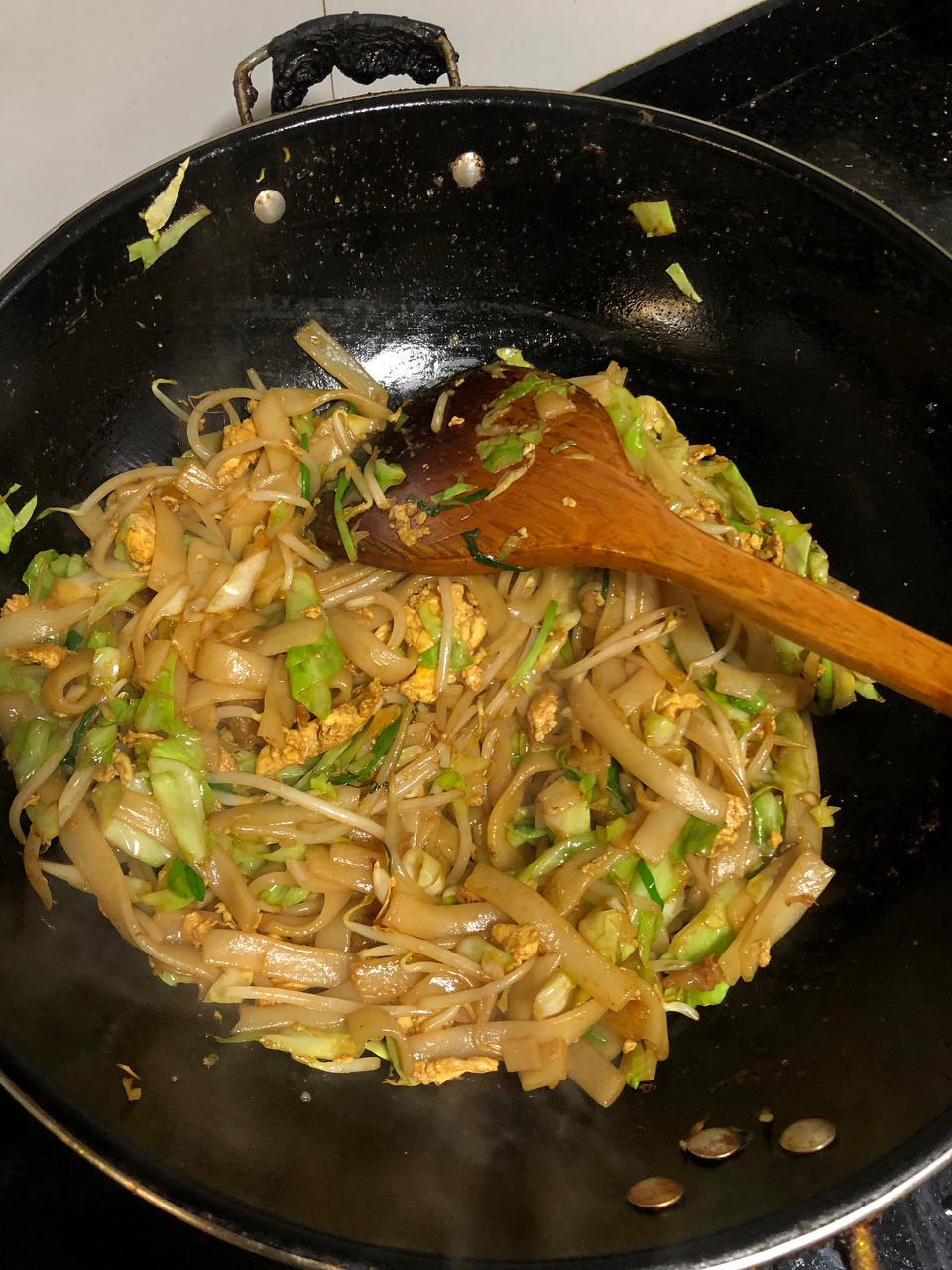 路边摊的炒河粉