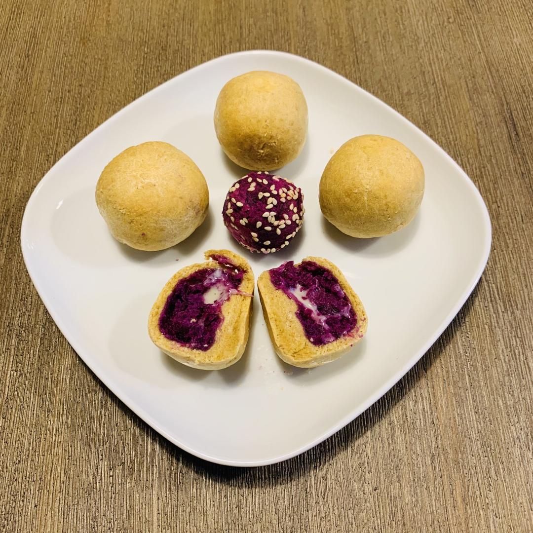 【爆浆紫薯仙豆糕】