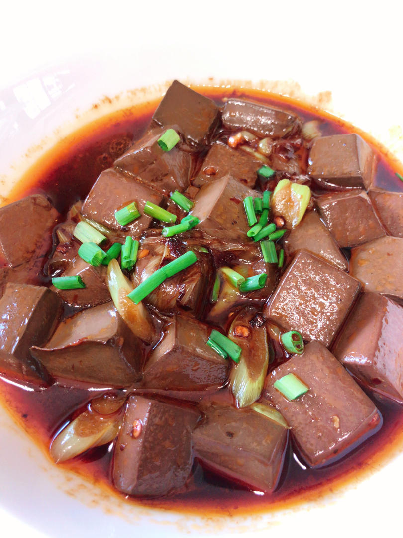 amy73做的外婆家炒鸭血