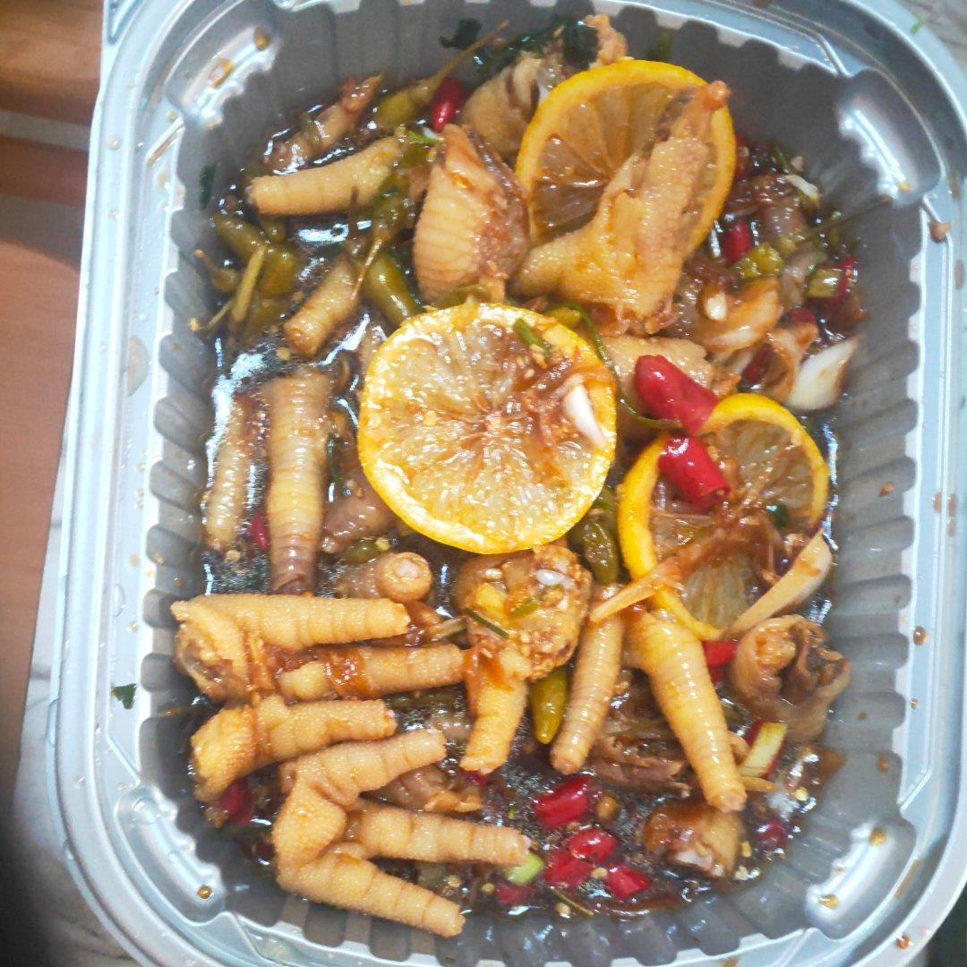 🍋柠檬百香果🌶️酸辣网红鸡爪