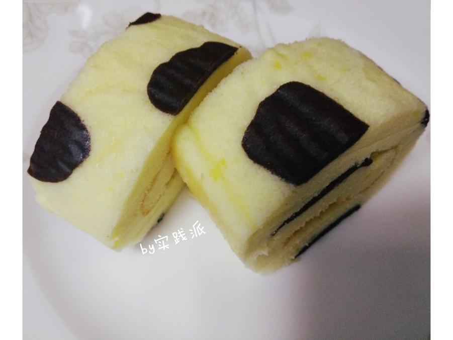 奶牛纹路蛋糕卷的做法