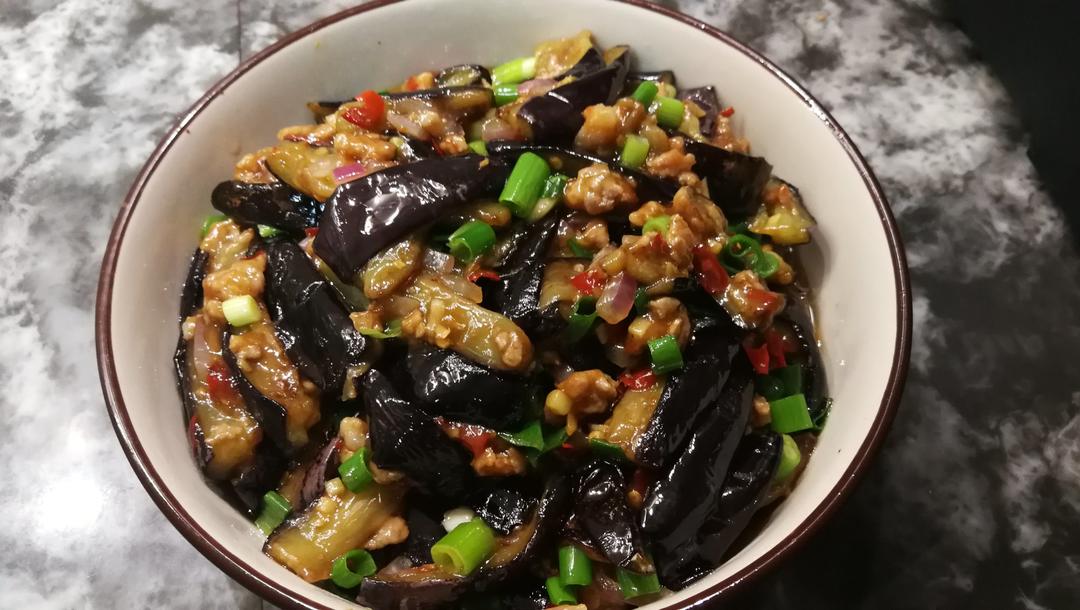 红烧肉沫茄子
