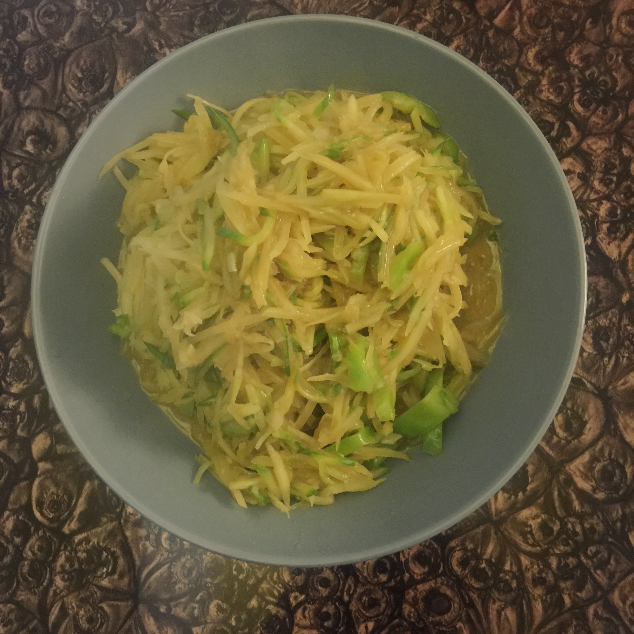 土豆丝炒黄瓜丝