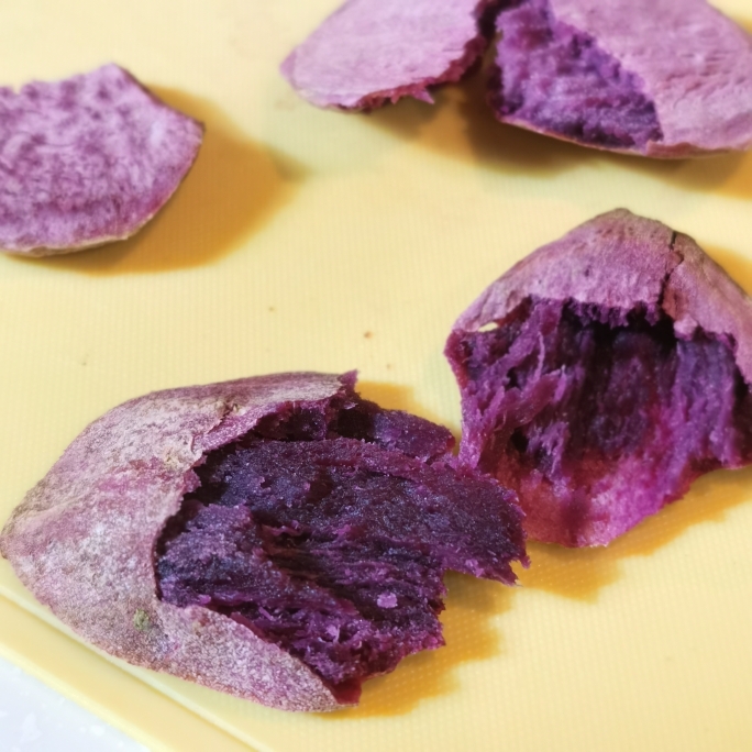烤紫薯片 休闲零食的做法 步骤6