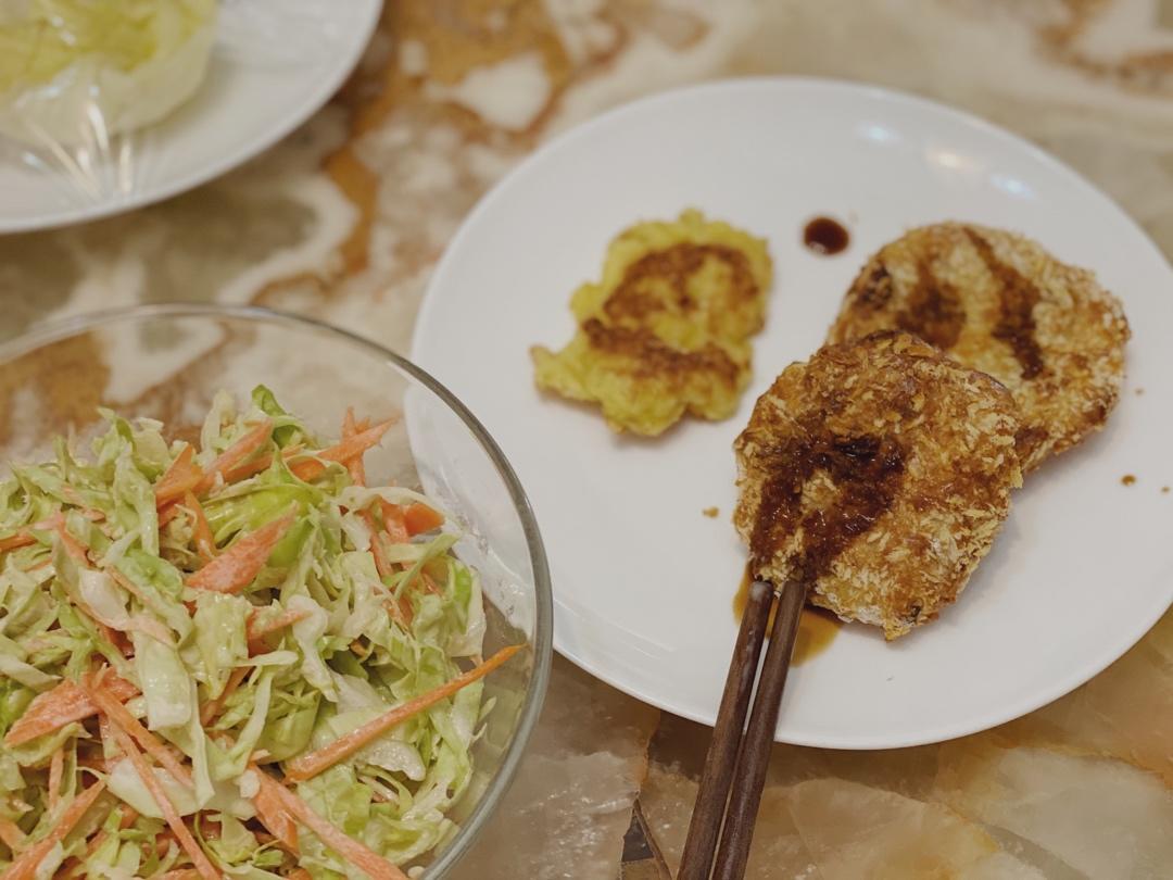 北鼎烤箱食谱-空气炸日式可乐饼