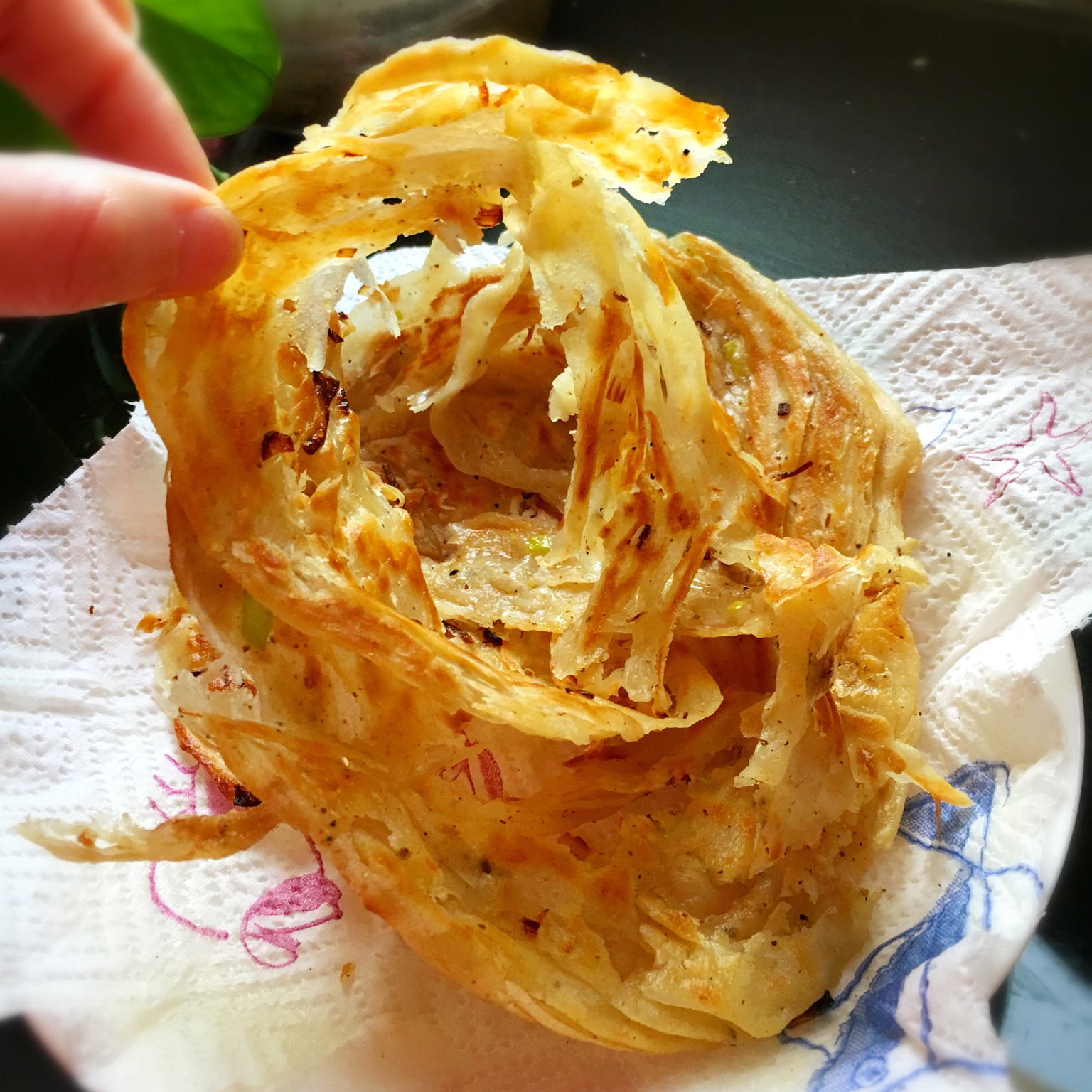 葱花手抓饼