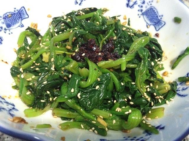 私房豉油芝麻拌菠菜