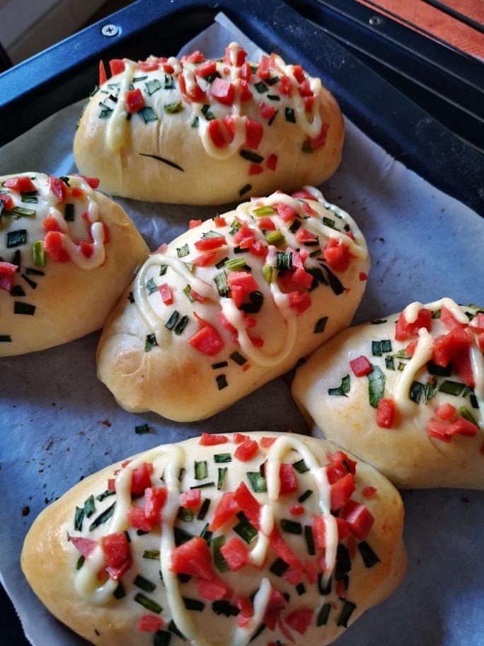 香葱火腿肉松面包