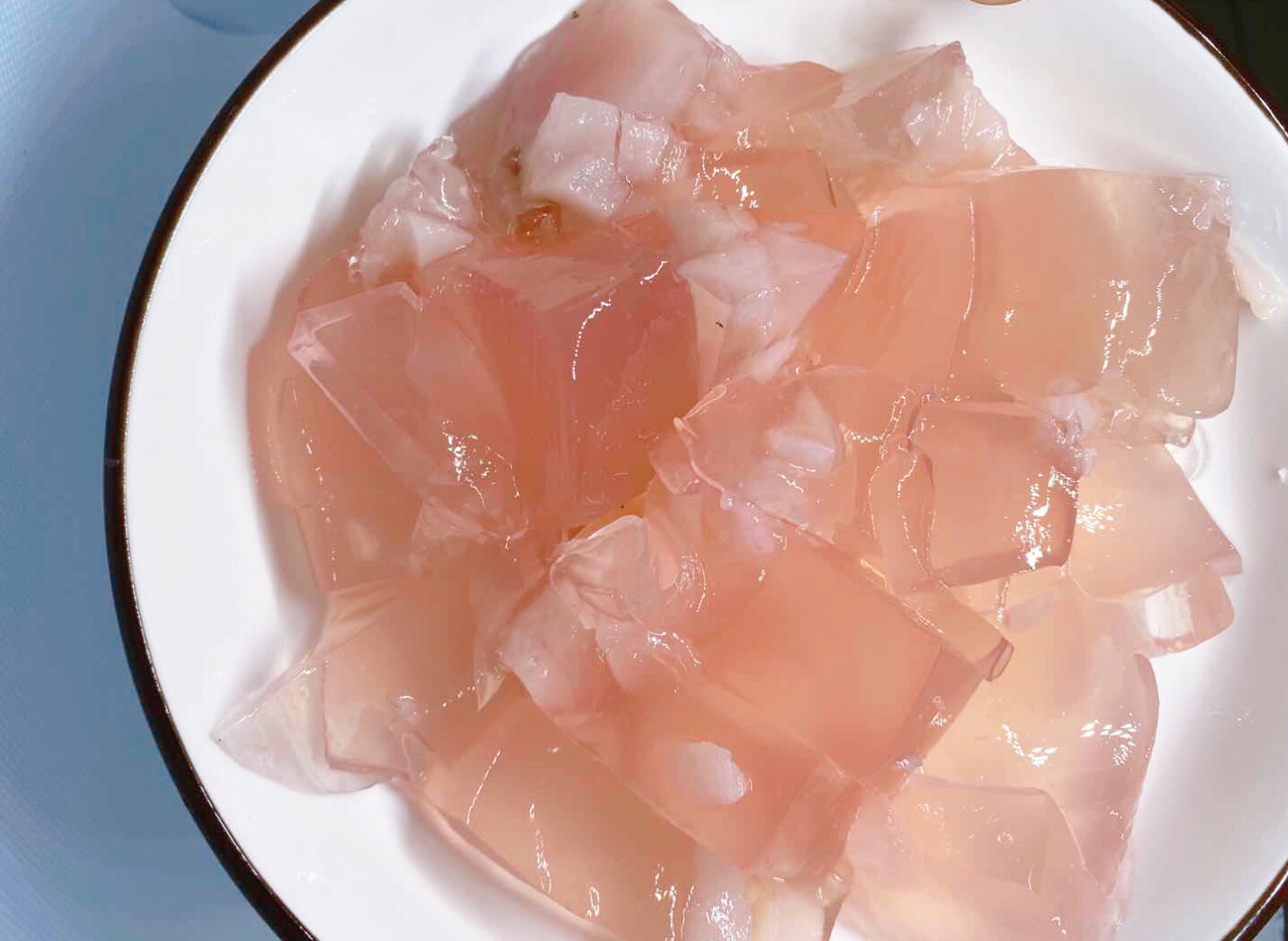 超甜的水蜜桃冰粉🍑简易版