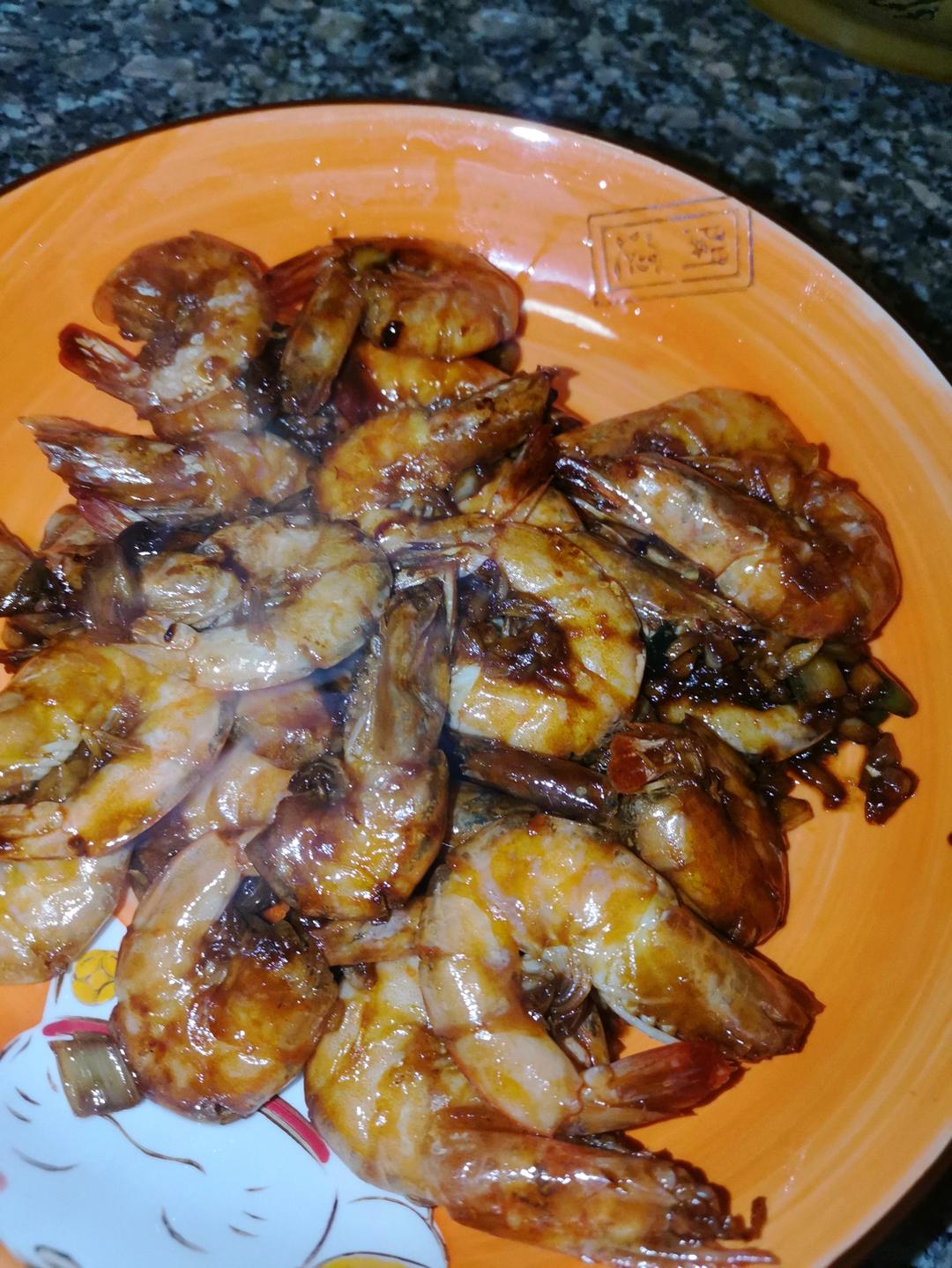 家庭版油焖大虾