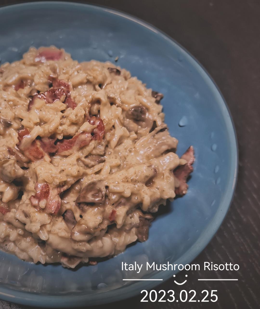 在家米其林『意大利菌菇烩饭Risotto』