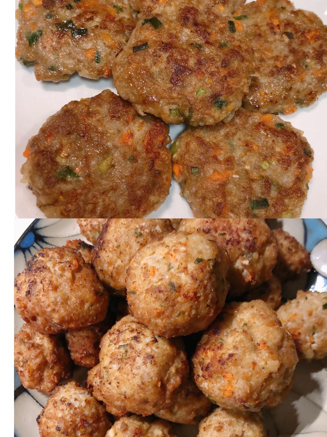 💯🌷莲藕肉饼+狮子头+四喜丸子💥🌷的做法