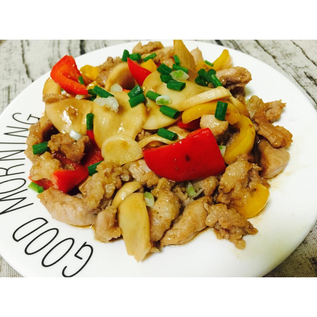 杏鲍菇炒肉片