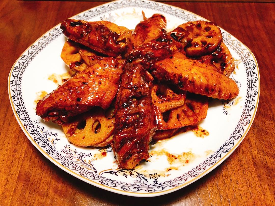 辣藕烧鸡翅