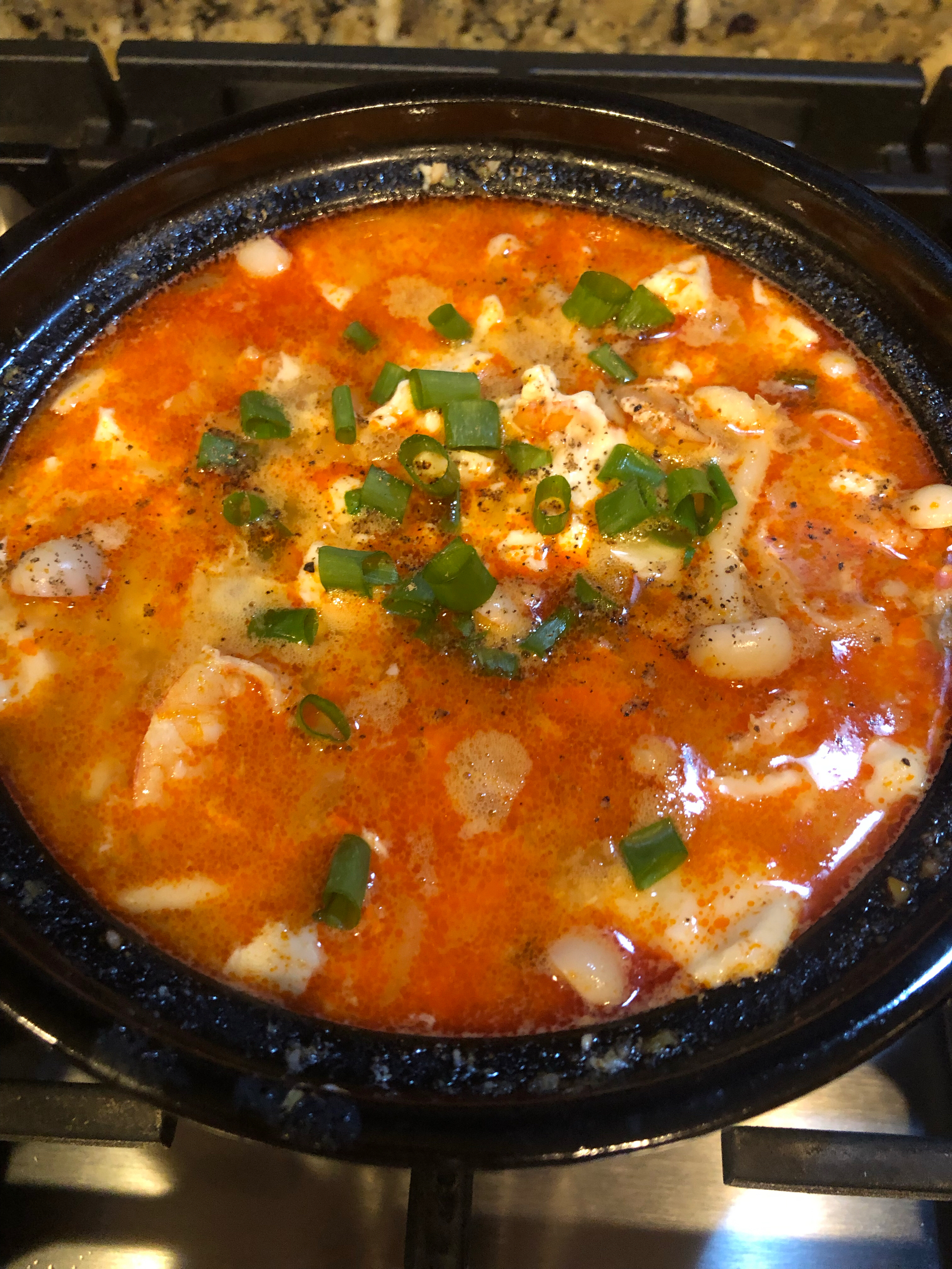 韩式辣泡菜豆腐汤