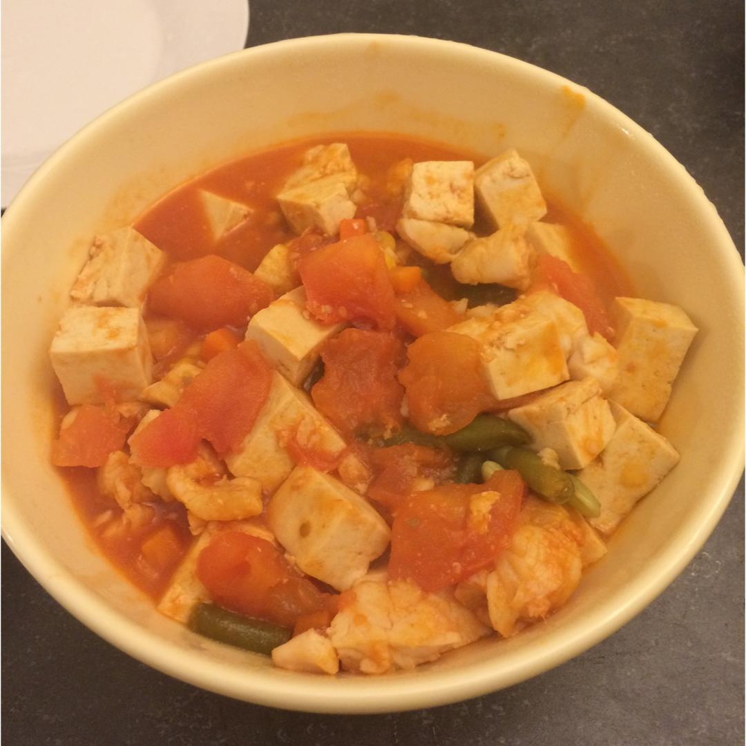 龙利鱼豆腐煲