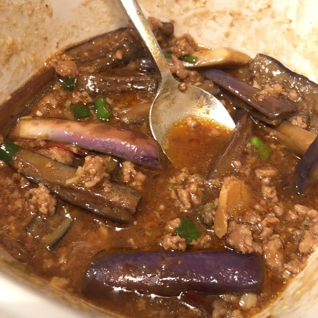 红烧肉沫茄子