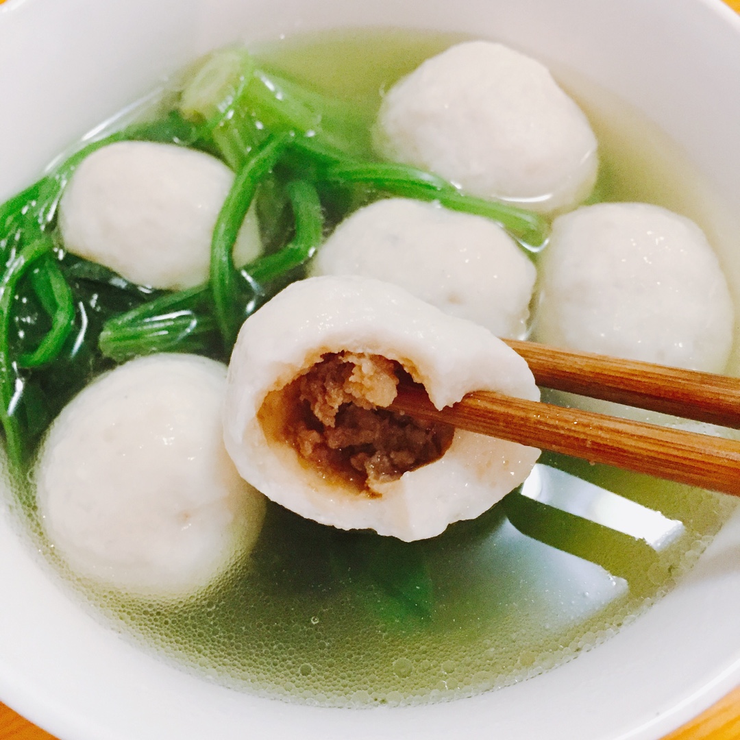 鱼丸菠菜汤